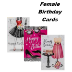 Female Birthday Greeting Card & Envelope